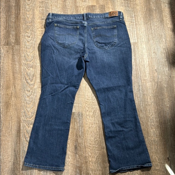Lee Women's Dark Blue Flare Jeans - Picture 4 of 5
